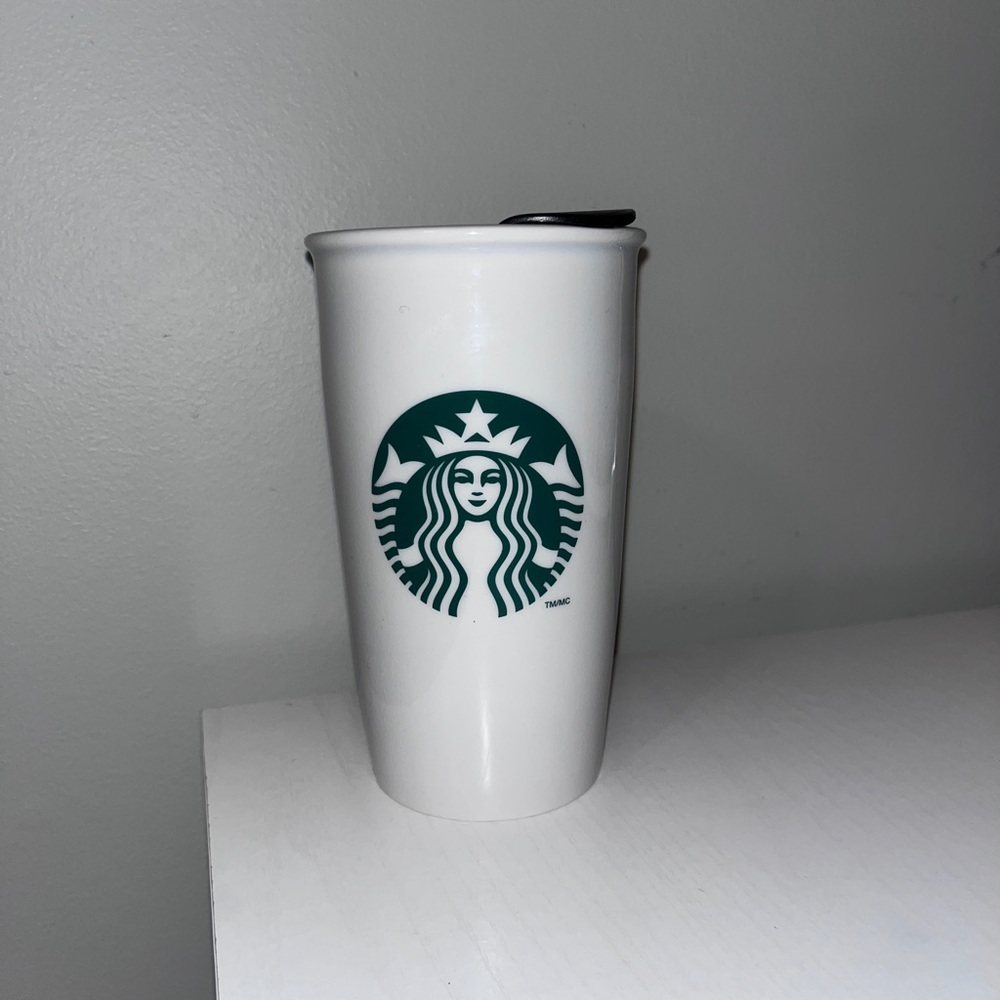 Starbucks ceramic travel cup